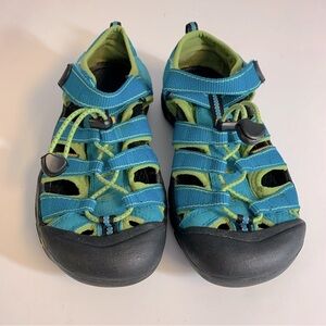 Keen Blue and Green Waterproof Hiking Sandals‎ Size 5